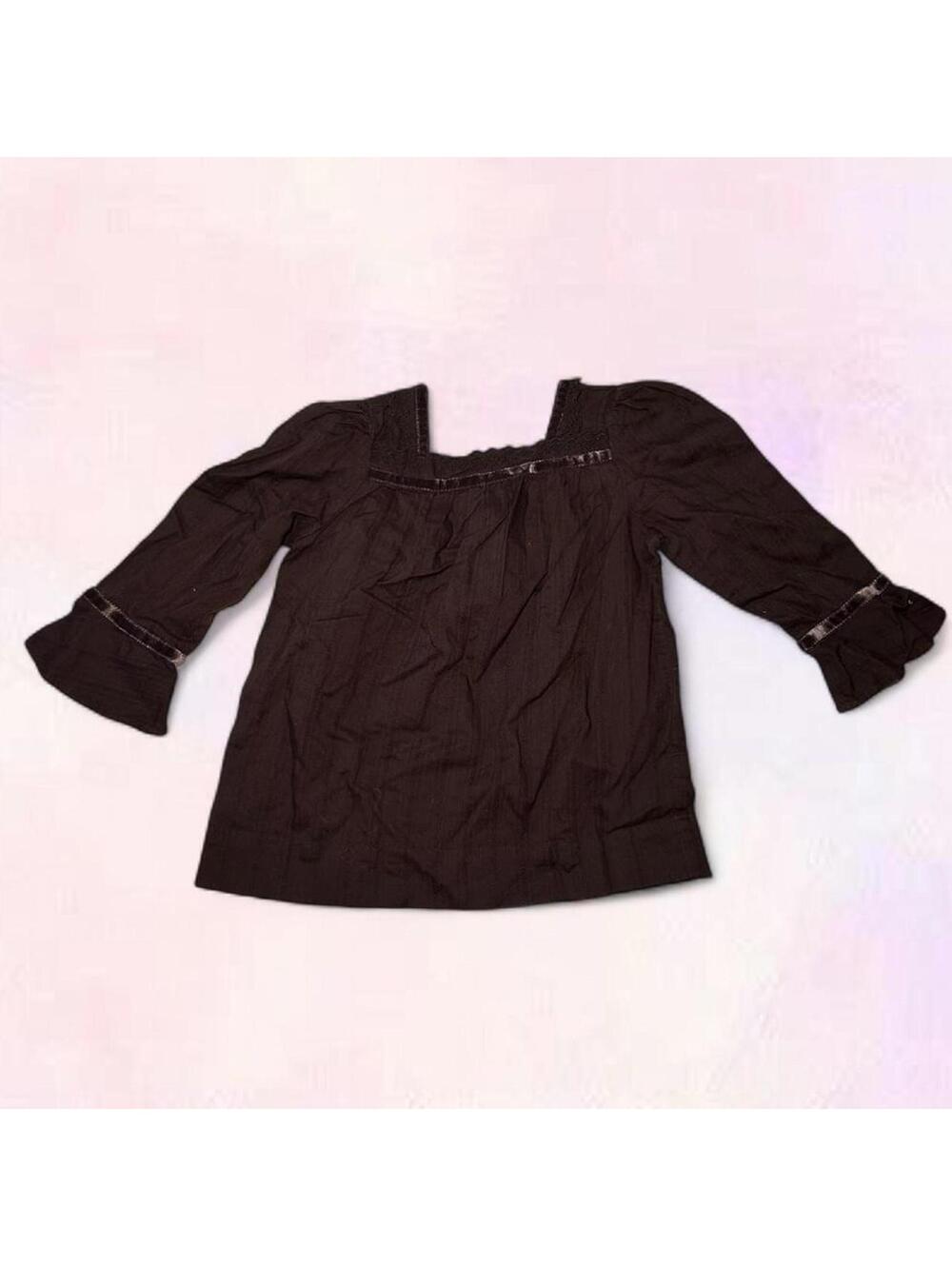 Gap Brown Long Sleeve Toddler Shirt Y2K 4 Years Cottagecore